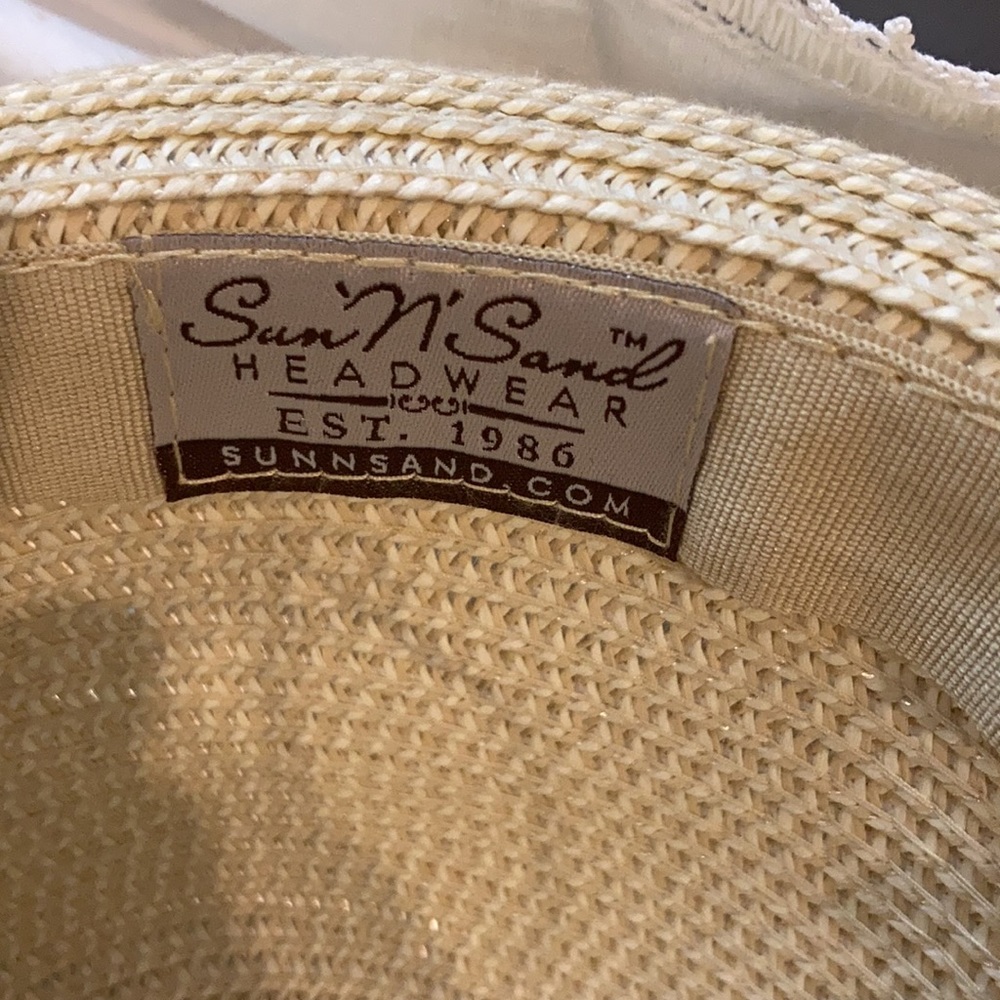 Net straw hat - Picture 3 of 3